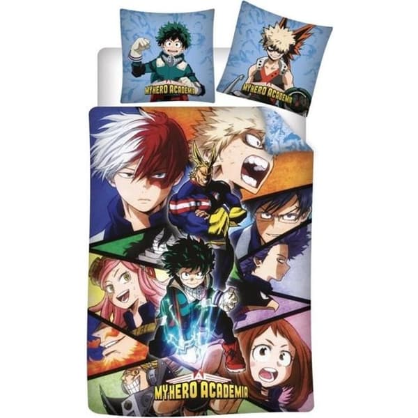 My Hero Academia - Barnbäddset 1 plats - Påslakan 140x200 cm och ett örngott 63x63 cm.