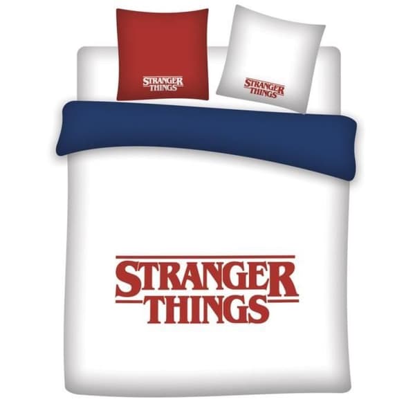 STRANGER THINGS - Dubbelsängset Dubbelsäng Påslakan 220x240 cm 2 örngott 63x63 cm