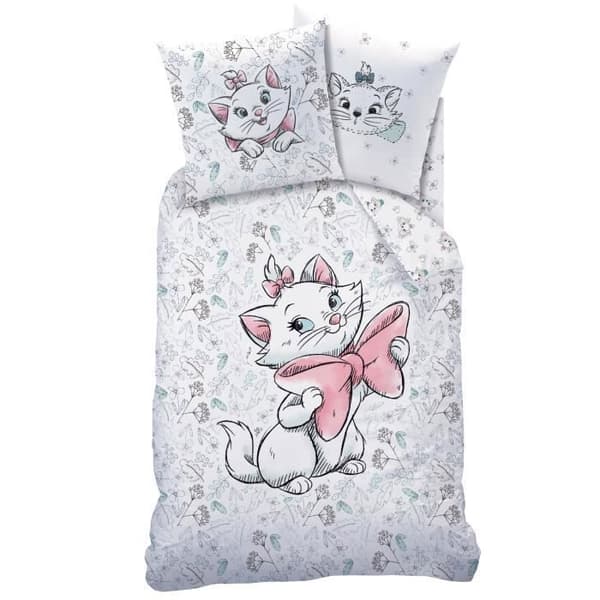 Påslakan och örngott The Aristocats Floralie - Disney - 140x200 cm - 100% bomull