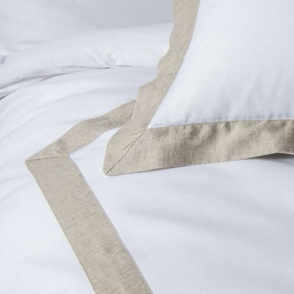 Bäddset - LAURALINE - 240 x 220 cm - 95% bomull - 5% linne - Mjukt och slitstarkt