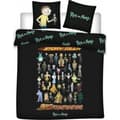 Miniatyrbild 2 av 2: Bäddset - RICK AND MORTY - 240x220 cm - 100% bomull - 2 örngott 65x65 cm - Fri frakt