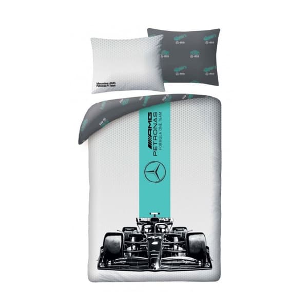 Mercedes Benz F1 Duvet Cover Set Grey Single (European)