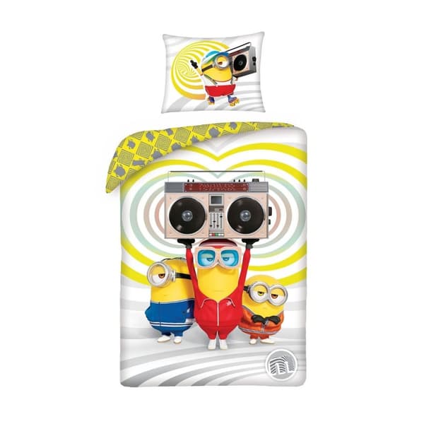 Despicable Me Stereo Minions Duvet Cover Set Multicoloured Single (European)