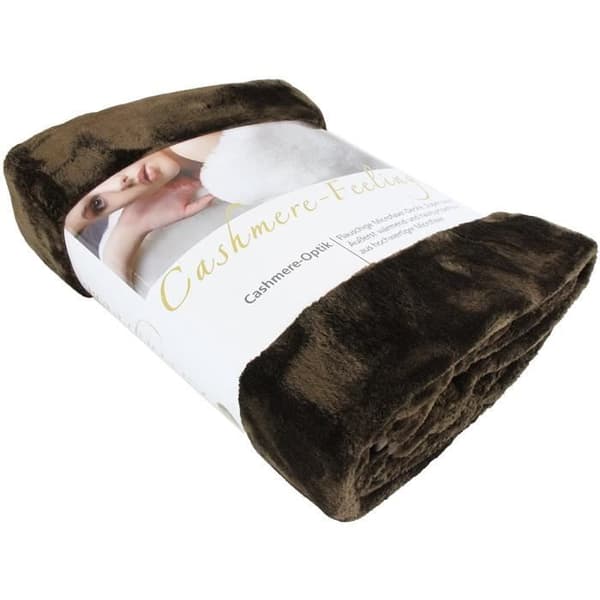 Amago Extra mjuk filt, Cashmere-Feeling, Chokladbrun, 220 x 240 cm, - 40024-72-2040