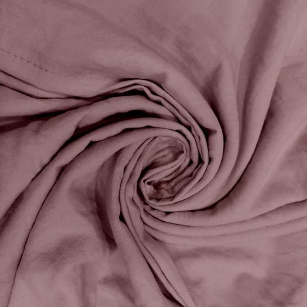 Påslakanset i tvättad mikrofiber 240 x 220 cm cm BOHEME gammalrosa, av Intemporel