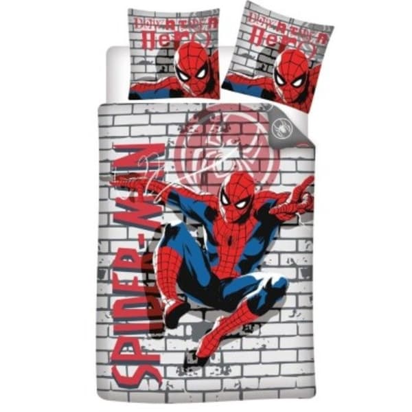 Sängtillbehör Barn - Marvel - Spiderman - Påslakan 140x200 cm - Kudde 65x65 cm - Oeko Tex
