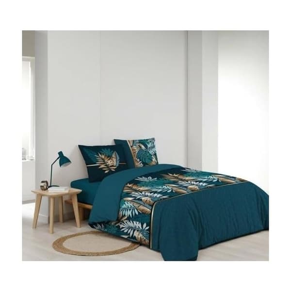 Bäddset - ALIANOR - 240x220 cm - 100% bomull - Allover tryck - 3 st