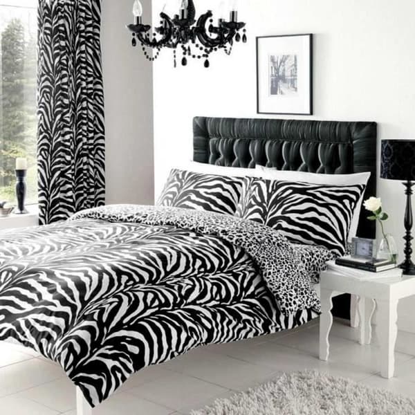 Zebra dubbla påslakan och örngott set