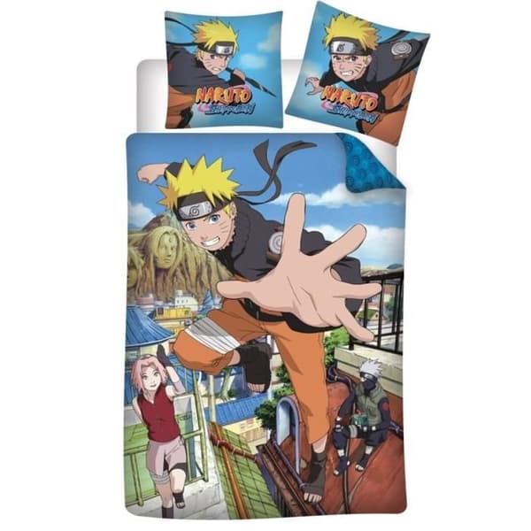 Sängkläder - Naruto - Bomull - 140x200 cm - 2 delar - Oeko Tex