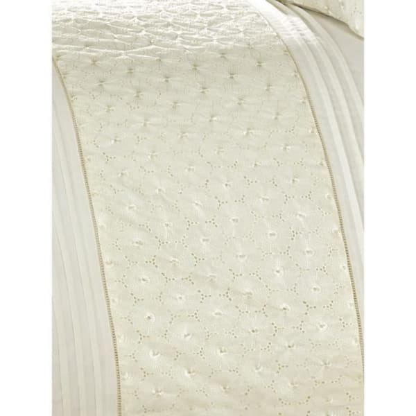 Everdean Floral Cream King Size Sängkläder Set - Beige - Klassisk - Tidlös