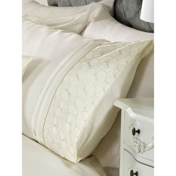 Everdean Floral Cream King Size Sängkläder Set - Beige - Klassisk - Tidlös