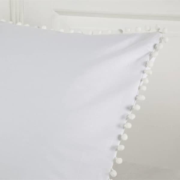 Duvetfodral - Papillon Brisbane - 1 person - Percale 100% bomull - Vit - 140 x 220 cm
