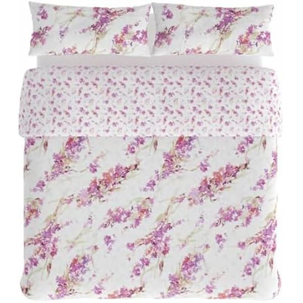 Bäddset - Hosteline - Spring Mauve - Kvalitet till bästa pris - 2 st - Flerfärgad