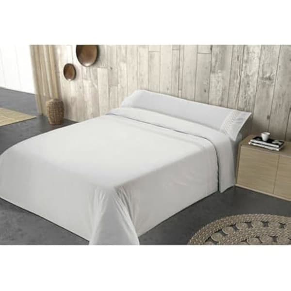 Pierre Cardin Elisa sängkläderset - Vit - 150 cm säng - Flerfärgad - Tvättbar