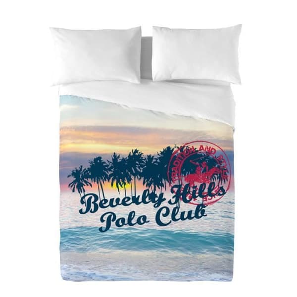 Påslakan - Beverly Hills Polo Club - Hawaii - Etnisk - Flerfärgad - Vit - 220x240 cm