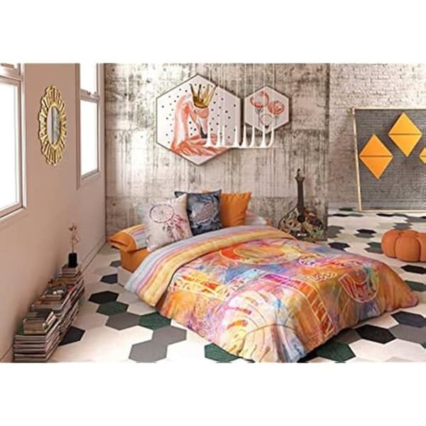 Lois vändbart bäddset - Corso modell - 150 x 200 cm - 50% bomull, 50% polyester