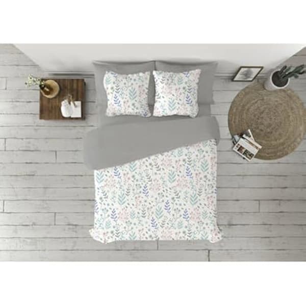 Pierre Cardin Aurin bäddset - Grå - 135 cm säng - Tvättbar - Mått 135x200 cm