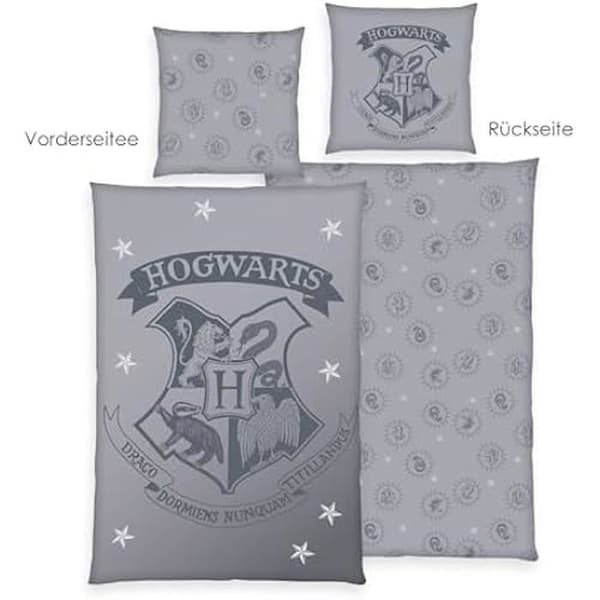 Sängkläder - Herding - Harry Potter - 100% Bomull - Vändbar Mönster - Tvättbar vid 60°C