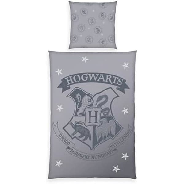 Sängkläder - Herding - Harry Potter - 100% Bomull - Vändbar Mönster - Tvättbar vid 60°C