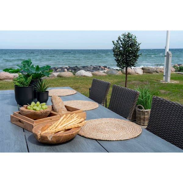 Bombay Placemat Ø38cm, Set om 4 Natur.