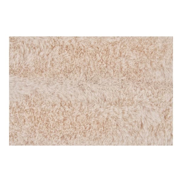 Galena Kudde Faux päls, 45x45cm vit.