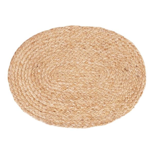 Bombay dekkebrett oval, sett av 4 natur.