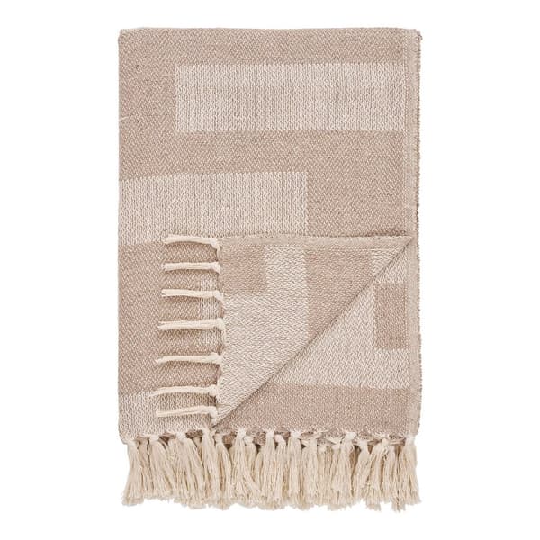 Adana plaid 130x180 cm taupe.