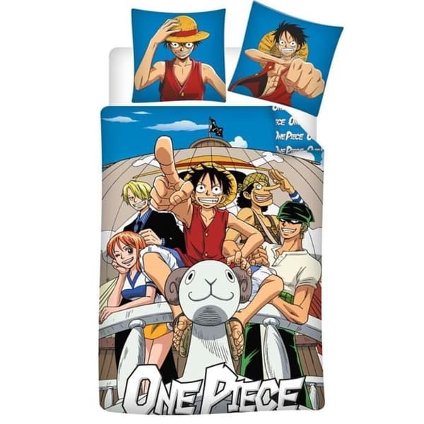 Sängkläder - One Piece - Manga - 140x200 cm - 2 delar - Oeko Tex