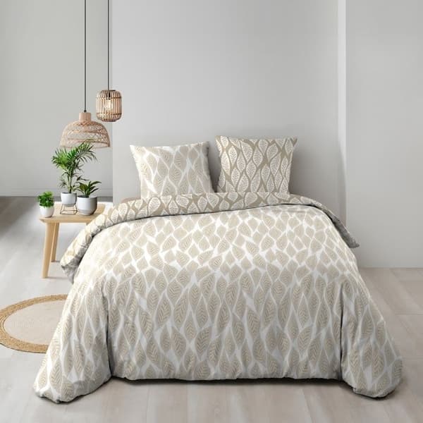 Reversibel duvetset + 260 x 240 cm bomull 57 trådar + 2 örngott Mareva