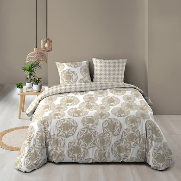 Reversible duvet cover set + 240 x 220 cm bomull 57 trådar + 2 örngott Nebulla