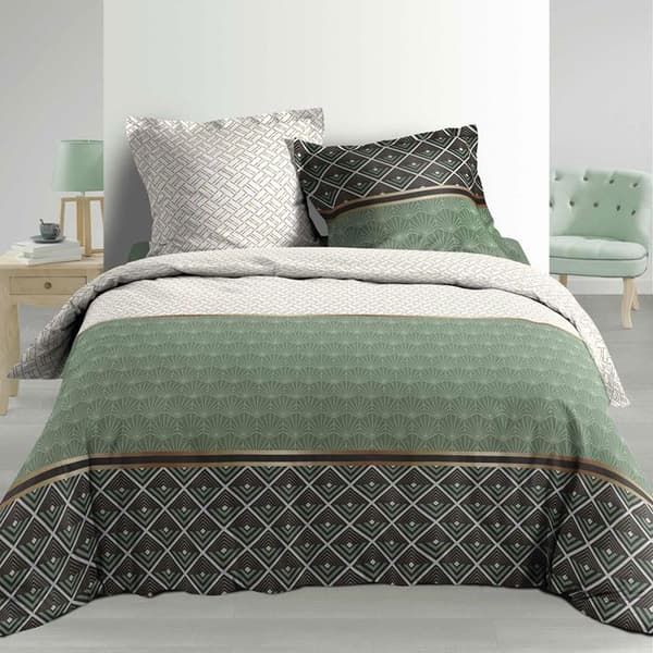 parure 3 p. 260 x 240 cm percale imp. 78 trådar allover belor