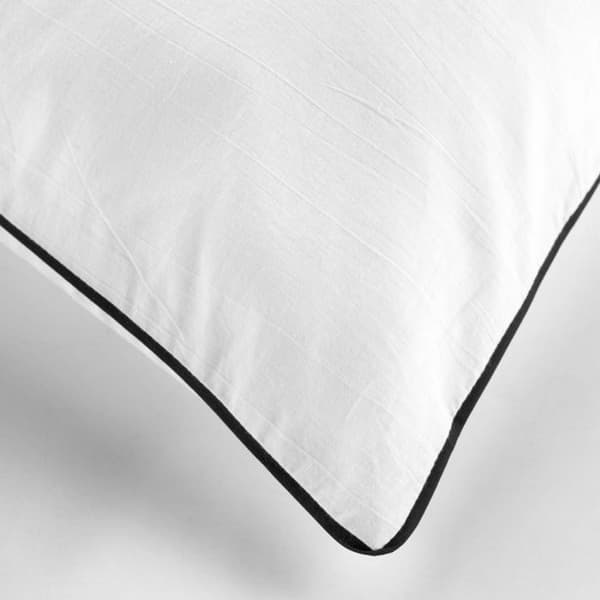 Påslakan 240 x 220 cm tvättad bomull 57 trådar Linette Vit