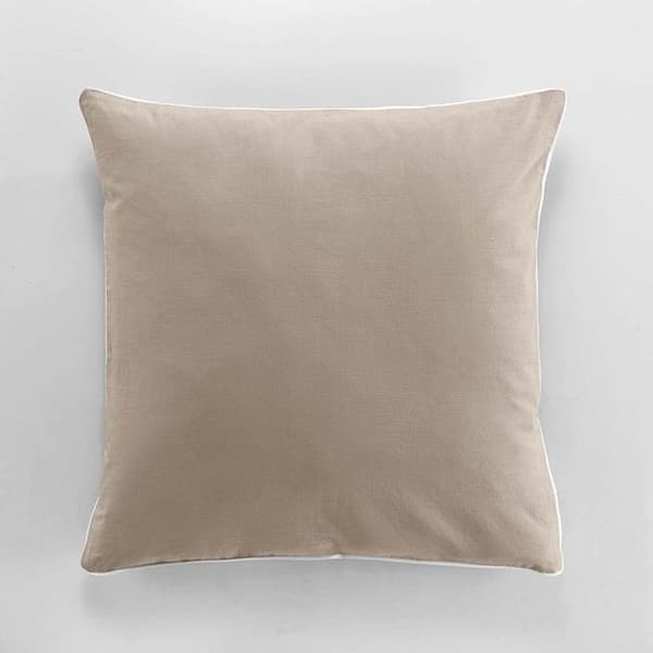 Påslakan 240 x 220 cm tvättad bomull 57 trådar Linette Beige