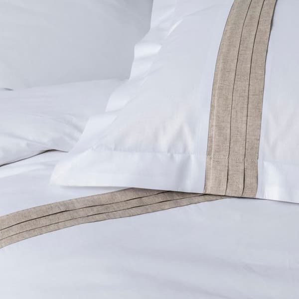 Påslakan - Märke - Modell - 240x260cm - 57 trådantal - Vanligt vit - Linnefinish