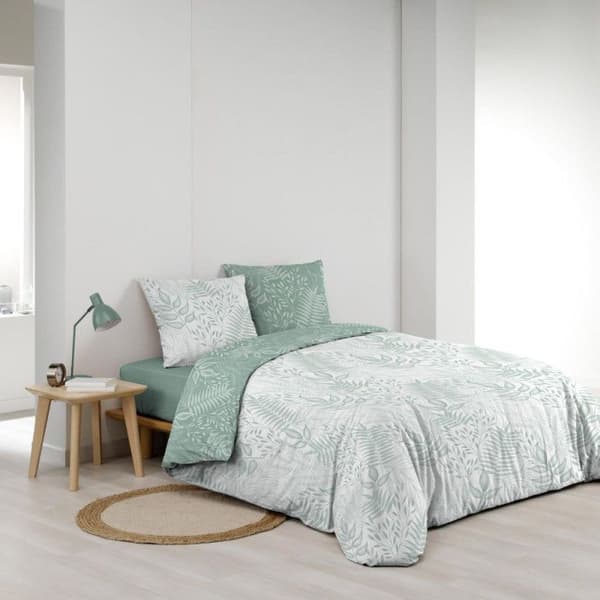 Vändbar påslakan 260 x 240 cm – 57 trådarnas bomull Cassia Sage