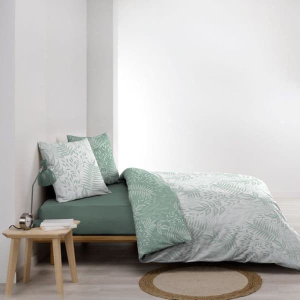 Vändbar påslakan 260 x 240 cm – 57 trådarnas bomull Cassia Sage