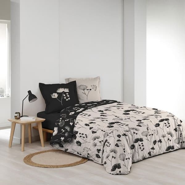Sängöverkast 260 x 240 cm percale av bomull 78 trådar + 2 örngott Iris