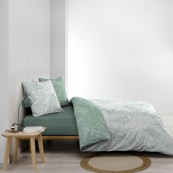 Vändbar duvetöverdrag 240 x 220 cm – 57 trådar bomull Cassia Salvia