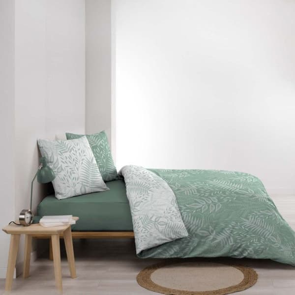 Vändbar duvetöverdrag 240 x 220 cm – 57 trådar bomull Cassia Salvia