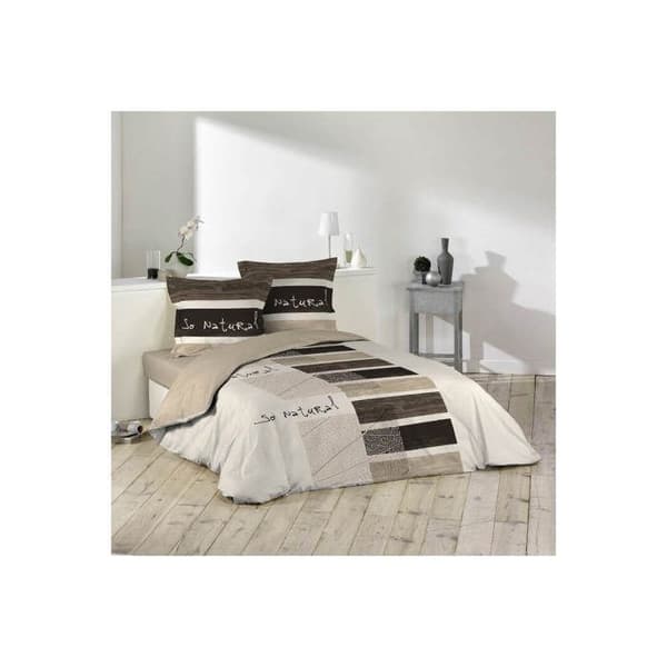 Duntäcke - Bambu - 200 x 200 cm - 3 delar - Choco - Tvättbar