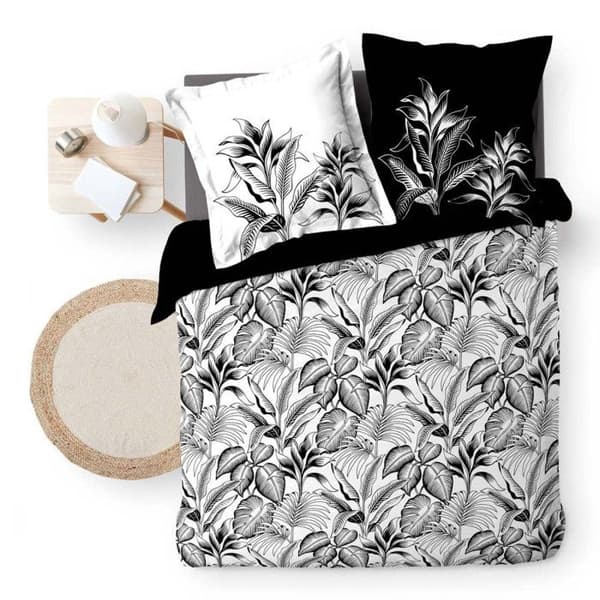 Duvetöverdrag i percale av bomull 260x240 cm - Cabana - Sovrum - Vit