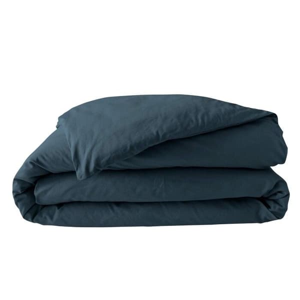 Duvetöverdrag för 2 personer 240 x 220 cm percale av bomull 78 trådar Mörkblå