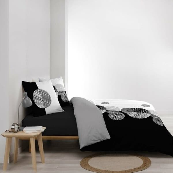 Duvetöverdrag 240 x 220 cm bomull 57 trådar + 2 örngott Stormi