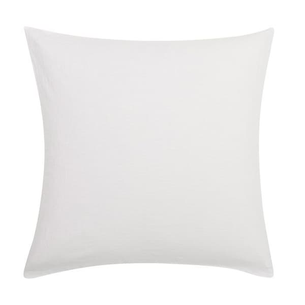 Sängklädsel 3 delar 240 x 220 cm i tvättade enfärgade trådar – Meline Vit (60 trådar)