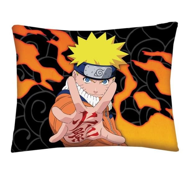 Sängkläder - Naruto - Flammor - 200x140 cm Överdrag - 90x70 cm Örngott - 100% Bomull