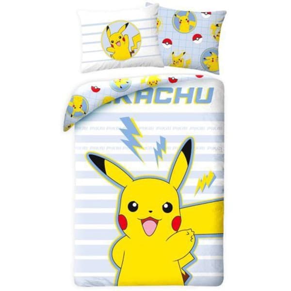 Pokémon Tonnerre Sängkläder 140×200 cm, 70×90 cm Artikelnummer: HAX608140, Barnsängkläder