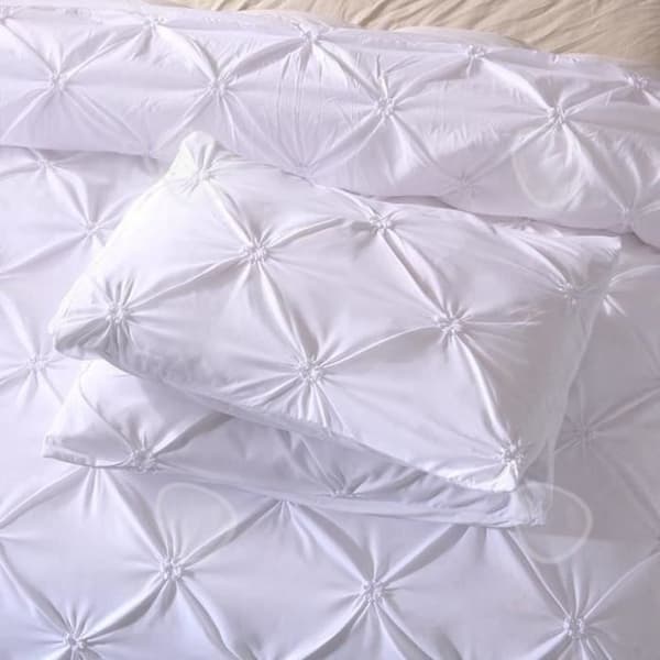 Bäddset - CONFO - 3 delar - 100% polyester - Vit - 220 x 240 cm