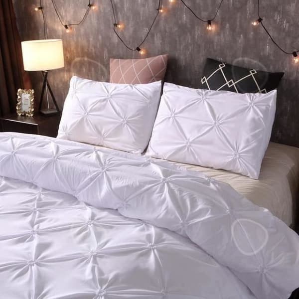 Bäddset - CONFO - 3 delar - 100% polyester - Vit - 220 x 240 cm