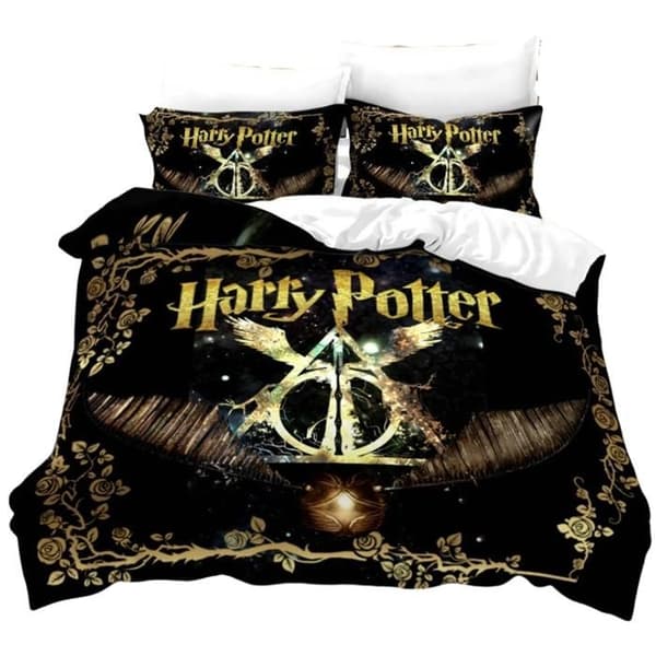 Sängkläder - TD® - Harry Potter - 1 person - 140x200 cm - Flerfärgad