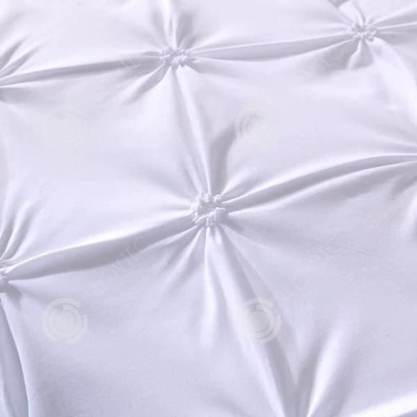 INN® sängset 220x240 vit vuxen polyester 2 personer tredelat set modernt mönster inredning sovrum